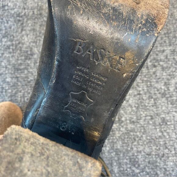 Baske California Brown Leather Fury Open Toe Booties Womens 8.5 - Picture 6 of 10